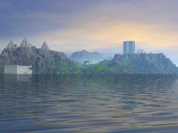 Atlantis의 표면 건물